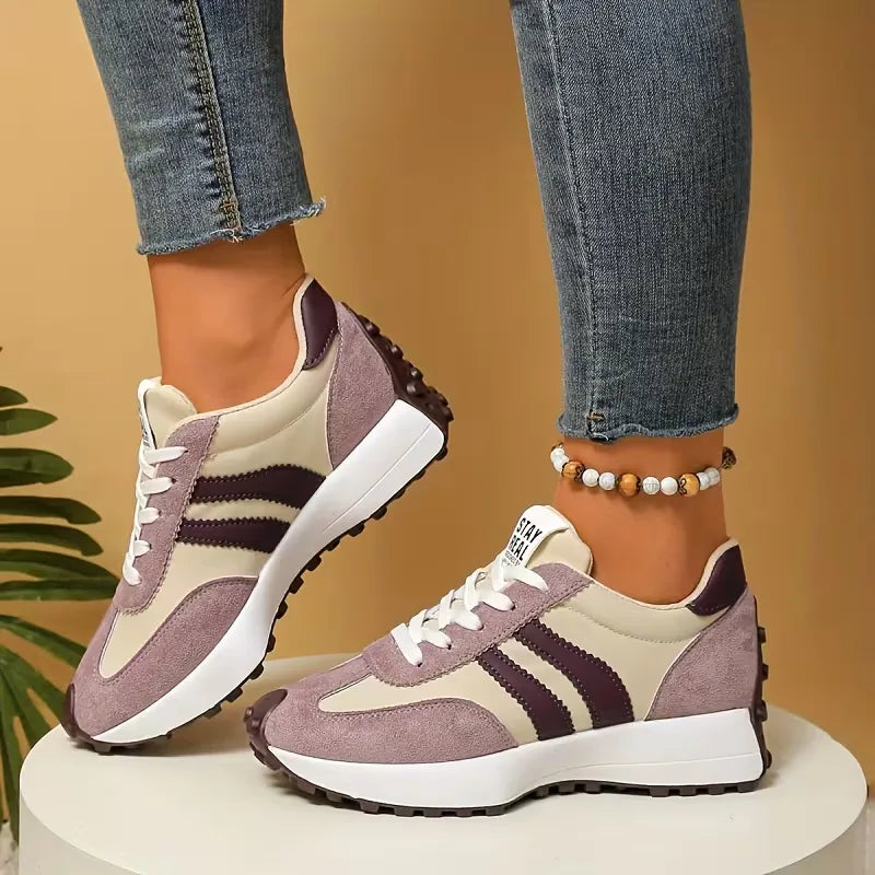 Platform sneakers with thick sole