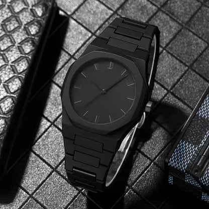 Analogue watch with plastic strap