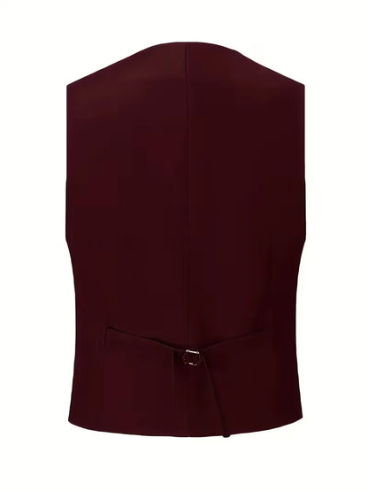 Three-piece suit with slim fit