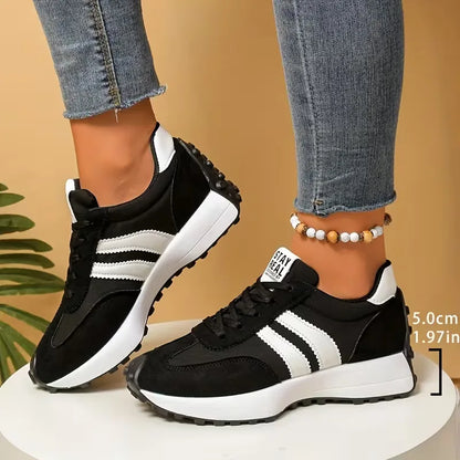 Platform sneakers with thick sole