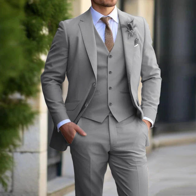 3-Piece Set for Men | Business Blazer | Waistcoat | Trousers