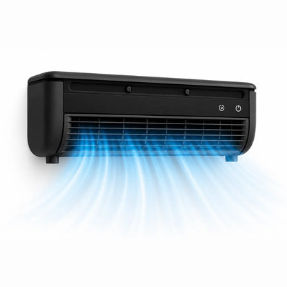Wall-mounted air conditioner compact black