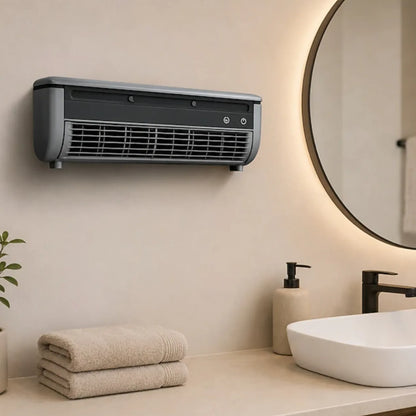 Wall-mounted air conditioner compact black