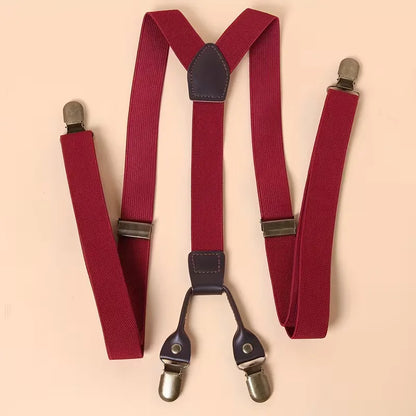 Braces with Leather Details