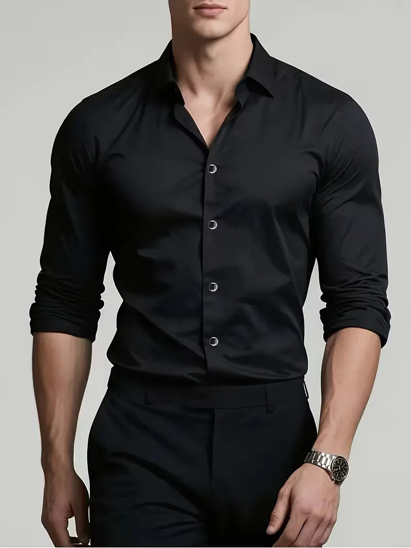 Smart shirts slim fit mandarin collar