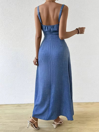 Wrap Dress with Spaghetti Straps