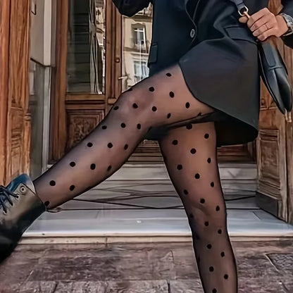 Polka Dot Pattern Tights