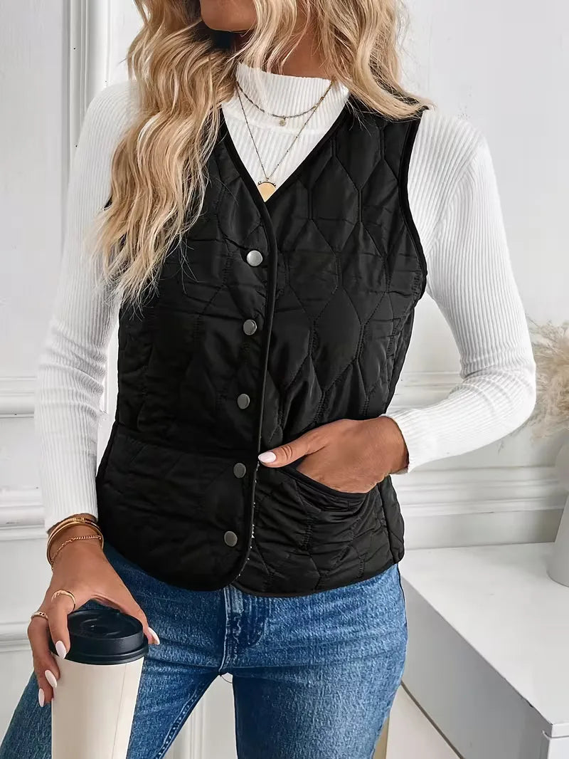 Bodywarmer with Button Closure