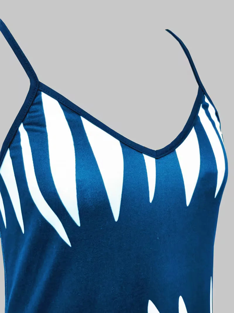 A-line dress with spaghetti straps