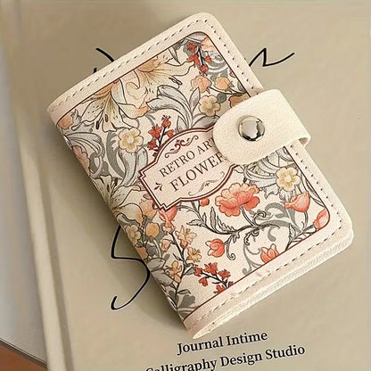 Card Holder with Floral Print