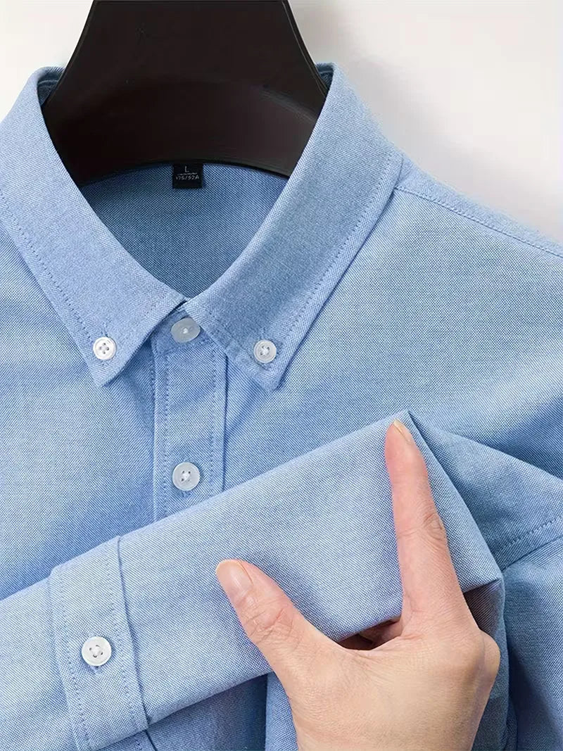 Casual shirt with mandarin collar