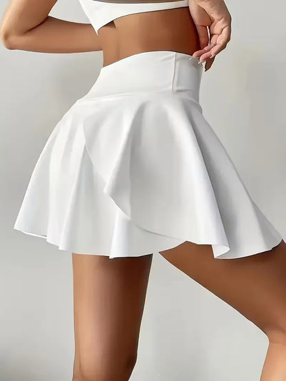 Pleated Skirt with High Waist