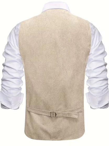 Waistcoat with V-neck and Buttons
