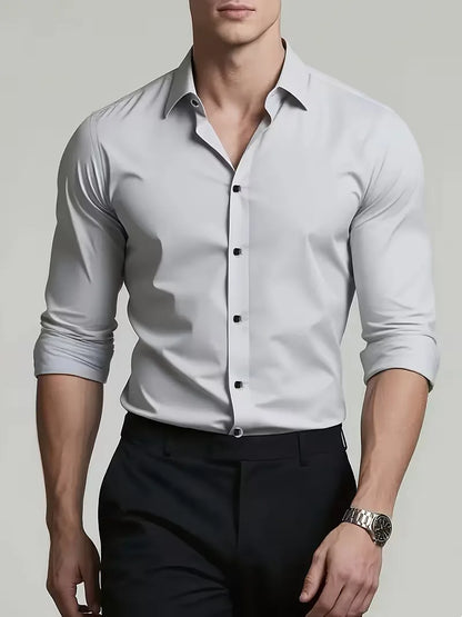 Smart shirts slim fit mandarin collar