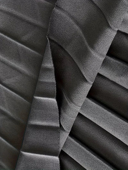 Pleated Skirt with High Waist