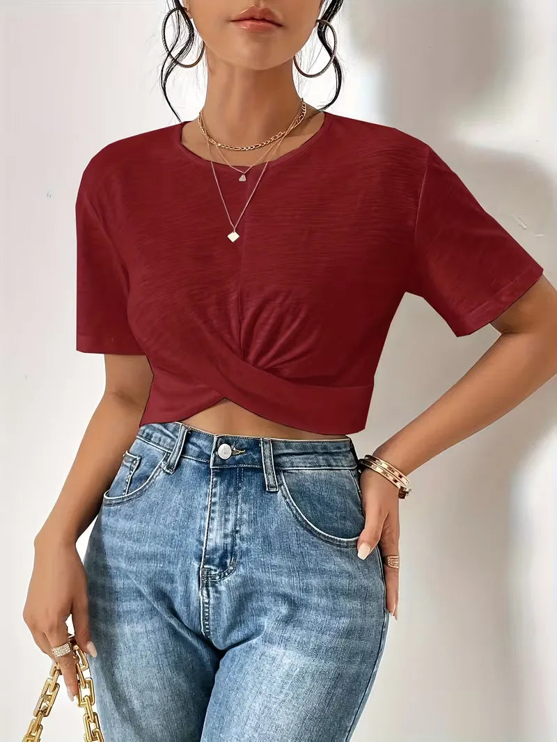 T-shirt with twist detail