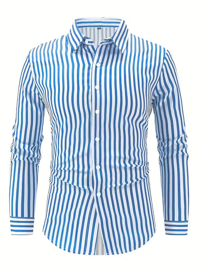 Smart shirts with vertical stripes