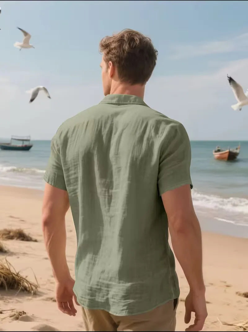 Short Sleeve Shirt with Chest Pocket