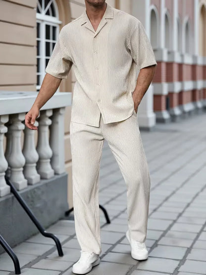 Summer Clothing Set with V-neck
