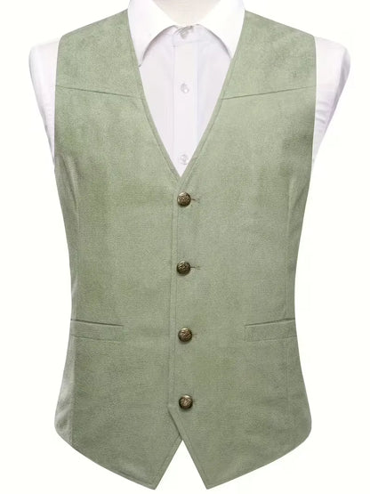 Waistcoat with V-neck and Buttons