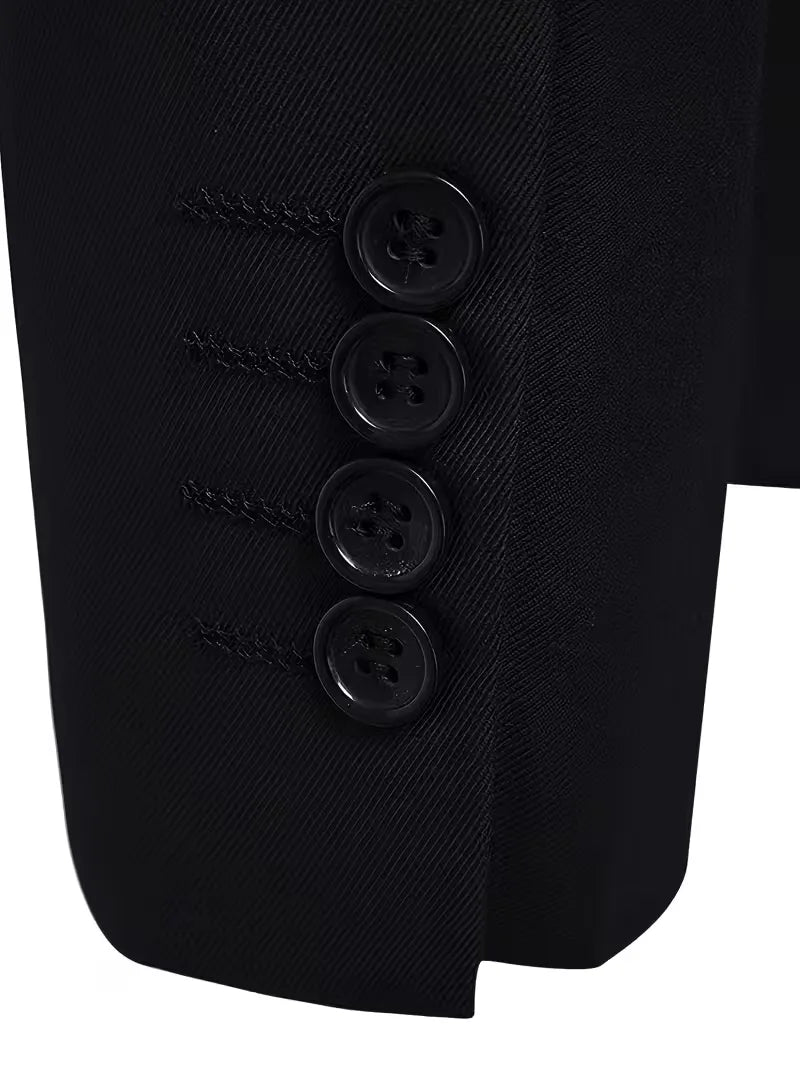 Slim Fit Blazer with Mandarin Collar