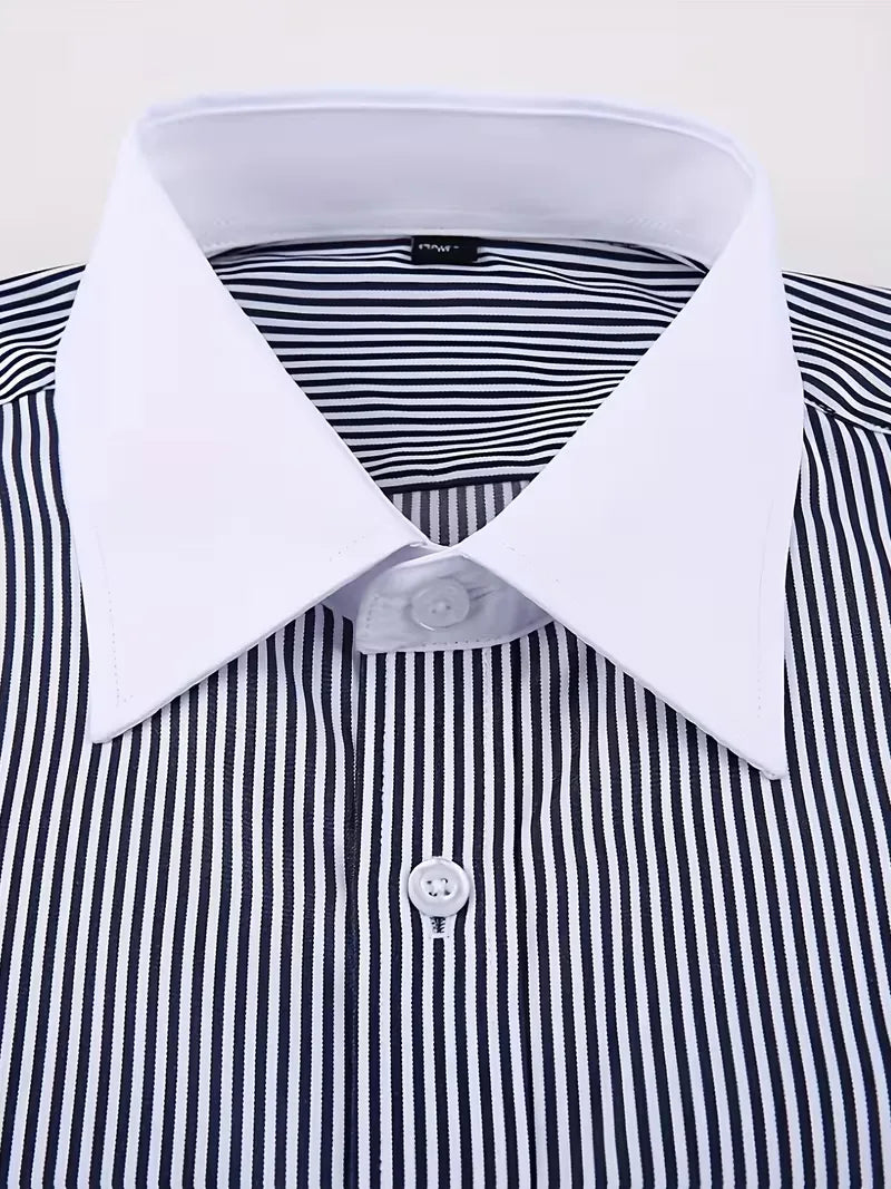 Smart shirt with mandarin collar