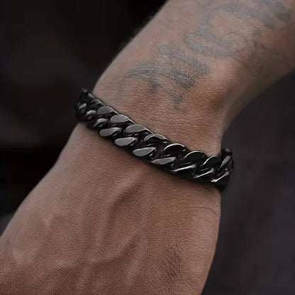 Cuban link bracelet with lobster clasp