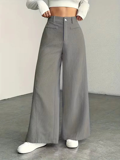 Wide Leg Trousers with High Waist