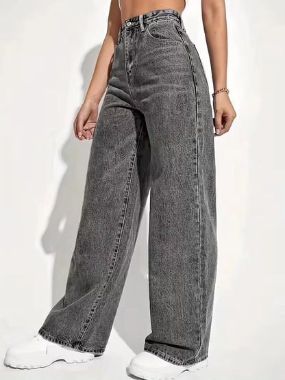 Wide leg trousers with high waist
