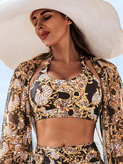 Cover-up with Halter Neck and Shorts