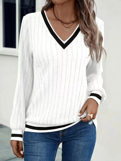 Casual long-sleeve with V-neck