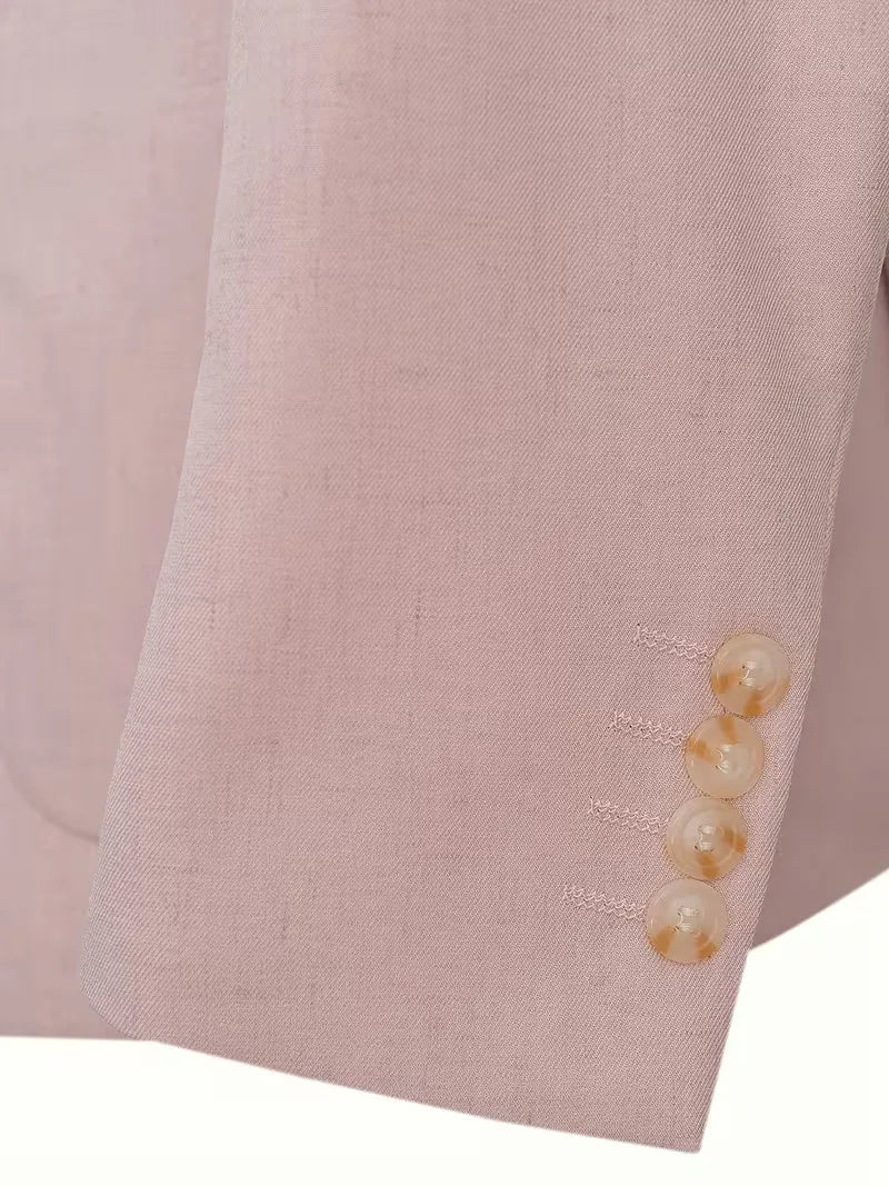 Blazer with V-neck and buttons