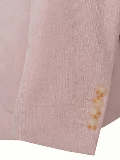 Blazer with V-neck and buttons