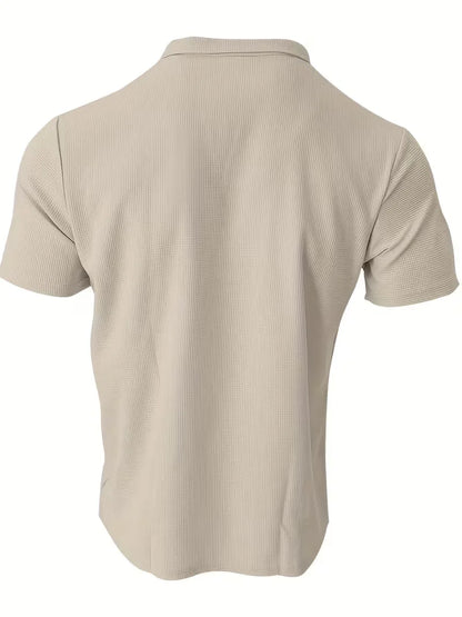 Polo with Short Sleeves and V-Neck