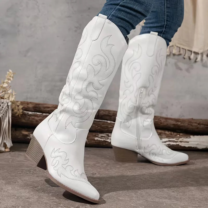 Cowboy Boots with Embroidery