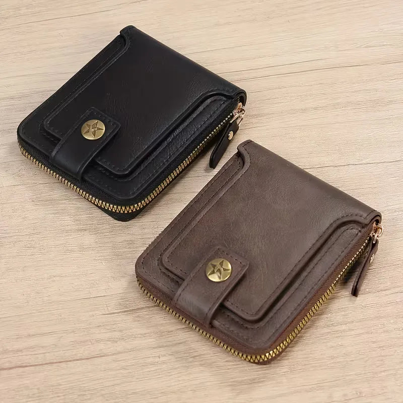 Zipper and Button Card Holder