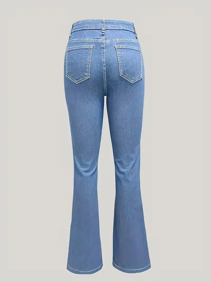 Flared jeans with high waist
