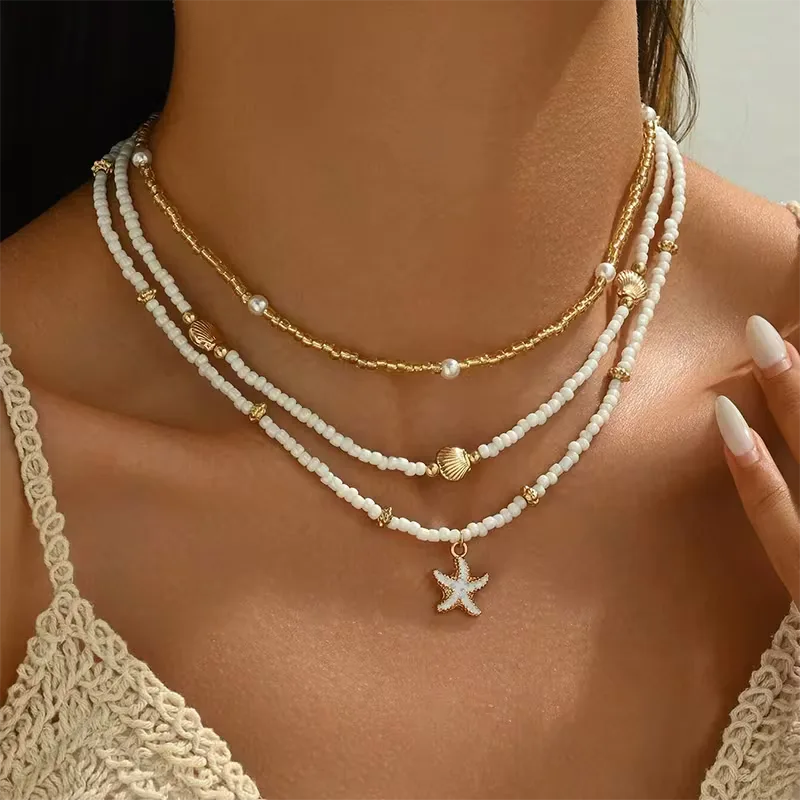 Shell and Star Necklace