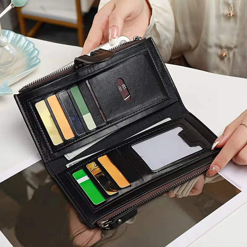 Wallet with Double Zip
