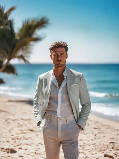 Linen Blazer Slim Fit