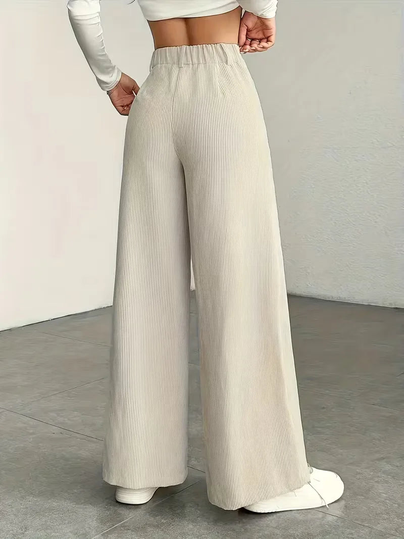 Wide Leg Trousers with High Waist