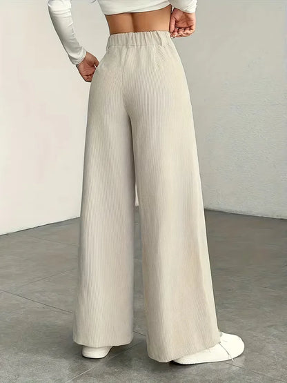 Wide Leg Trousers with High Waist