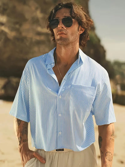 Short Sleeve Shirt with V-Neck