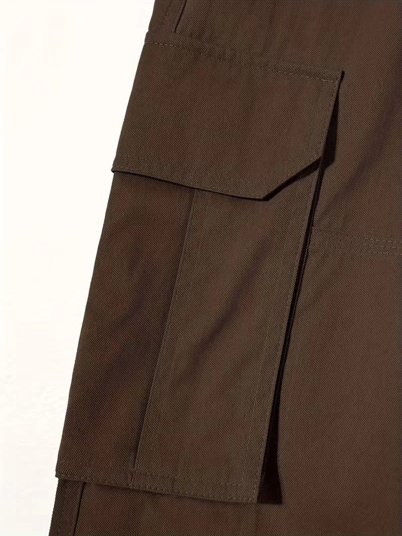 Cargo trousers with flap pockets