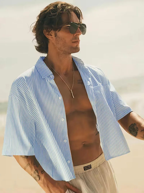 Short Sleeve Shirt with V-Neck