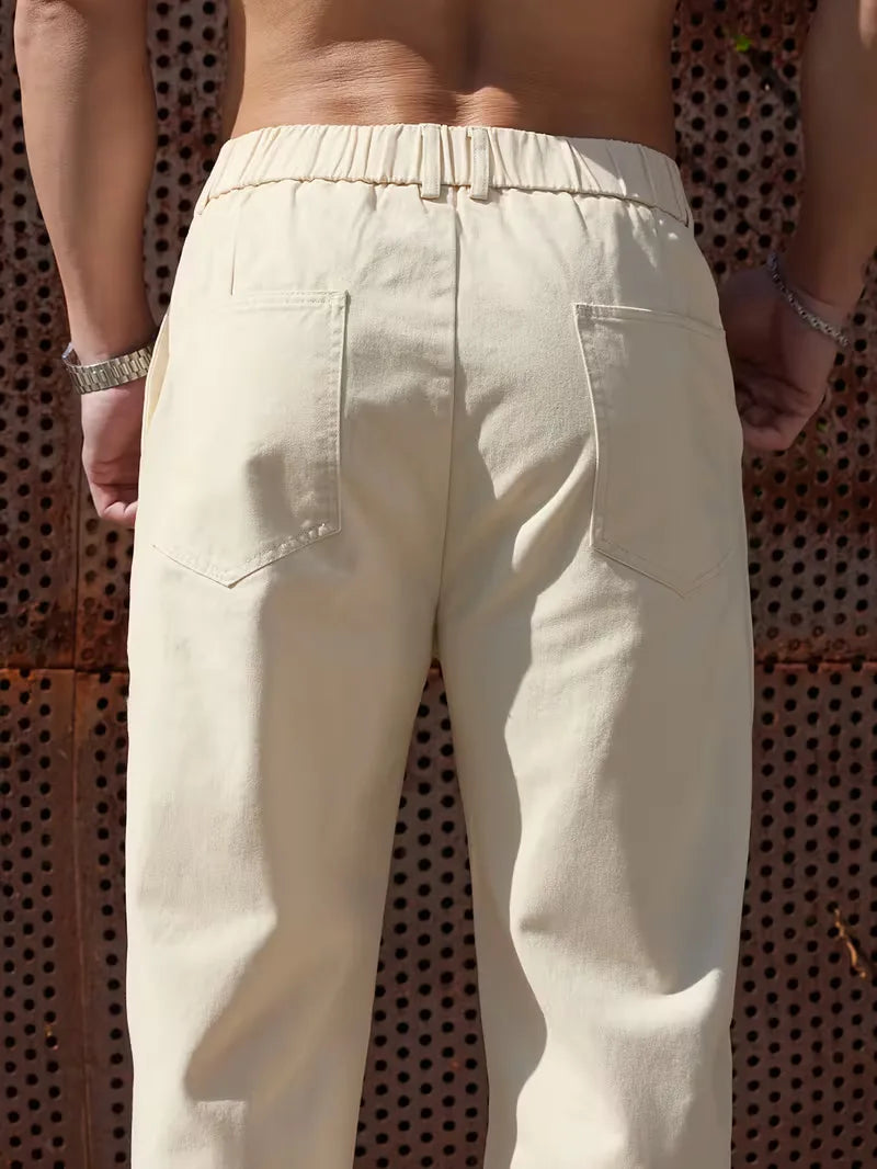 Trousers with Elastic Waistband