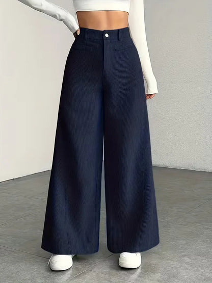 Wide Leg Trousers with High Waist