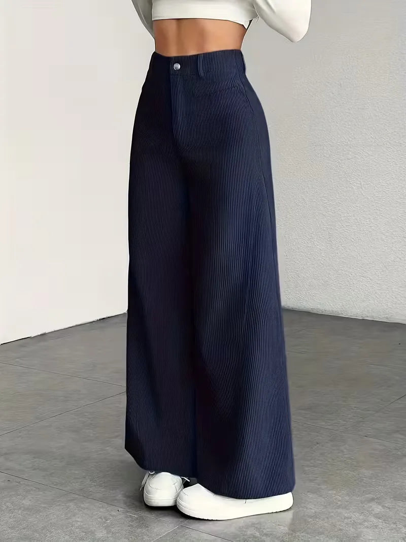 Wide Leg Trousers with High Waist