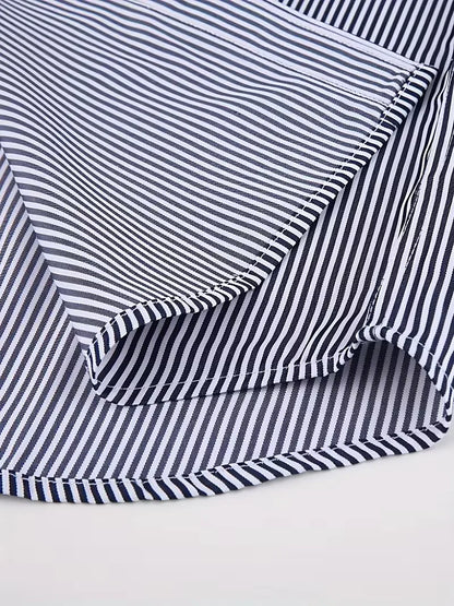 Smart shirt with mandarin collar