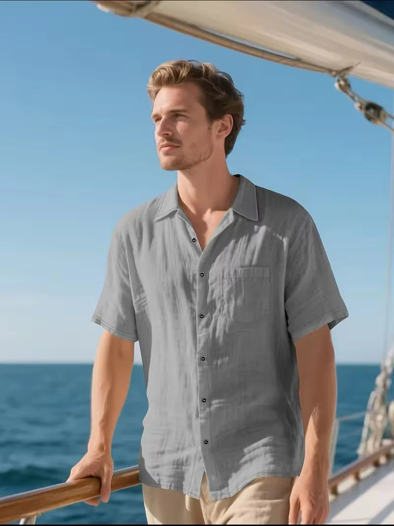 Short Sleeve Shirt with Chest Pocket